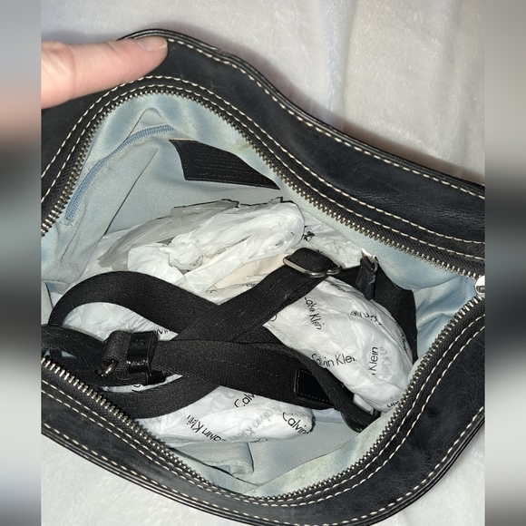 GENUINE COACH LEATHER AND JACQUARD CONVERTIBLE BUCKET BAG - Picture 11 of 16